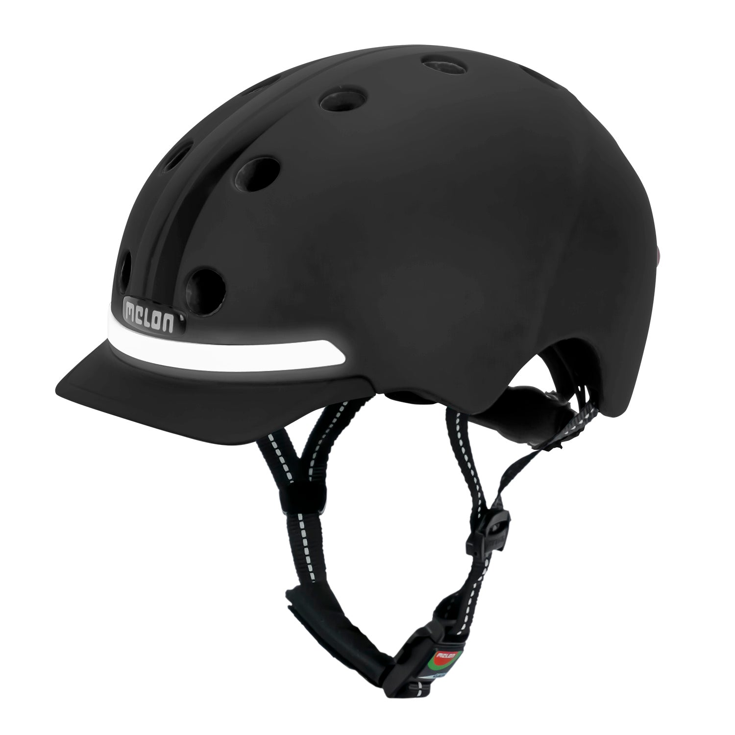 Black bicycle helmet on sale